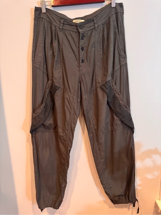 Prairie Underground Pants - Prairie Underground Busking Pants Grey Organic Cotton Cargo Utility Size S